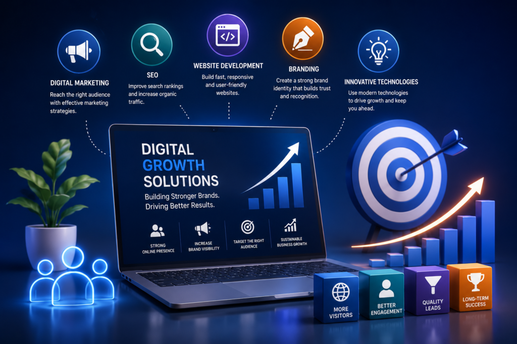 Digital Growth Solutions with branding and SEO services
