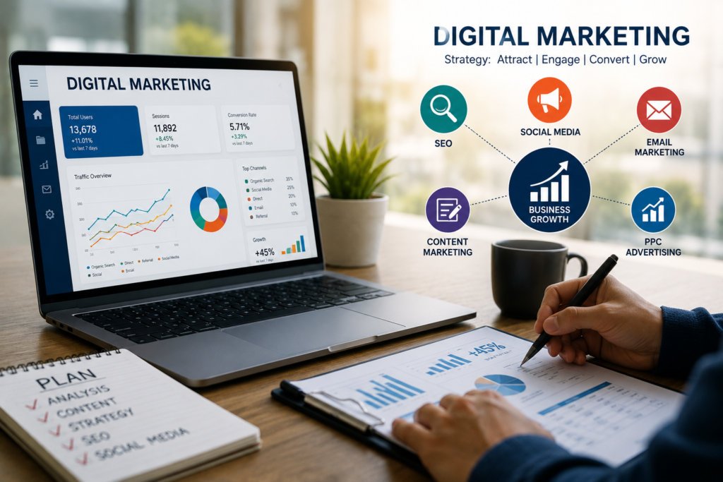 Digital marketing strategy for business growth
